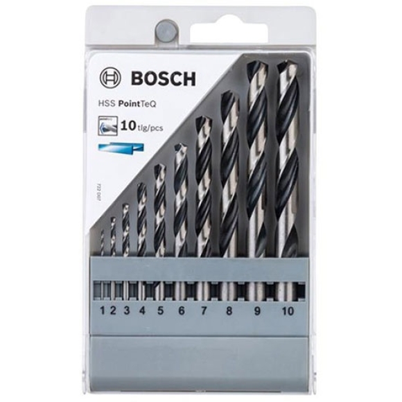 Bộ mũi khoan HSS 10 chi tiết Bosch 2608577348
